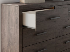 Prendonea Charcoal Queen Panel Bedroom Set with Dresser and Nightstand - Ornate Home