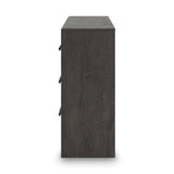 Prendonea Charcoal Twin Panel Bed, Dresser and Nightstand - Ornate Home