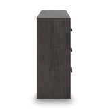 Prendonea Charcoal Twin Panel Bed, Dresser, Mirror and Nightstand - Ornate Home