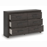 Prendonea Charcoal Twin Panel Bed, Dresser and Nightstand (Online Special Price) - Ornate Home