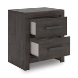 Prendonea Charcoal Twin Panel Bed, Dresser and Nightstand (Online Special Price) - Ornate Home