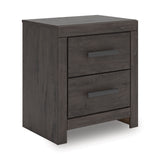 Prendonea Charcoal Twin Panel Bed, Dresser and 2 Nightstand - Ornate Home