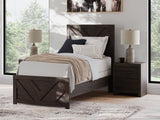Prendonea Charcoal Twin Panel Youth Bed (Online Special Price) - Ornate Home