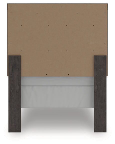 Prendonea Charcoal Twin Panel Youth Bed - Ornate Home