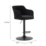 Prescott Black Barstool