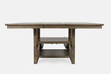 Prescott Park Weathered Oak Dining Table w/ Storage Base - Ornate Home