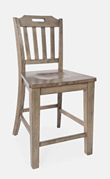 Prescott Park Weathered Oak Handhold Stool (Set of 2) - Ornate Home