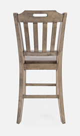 Prescott Park Weathered Oak Handhold Stool (Set of 2) - Ornate Home