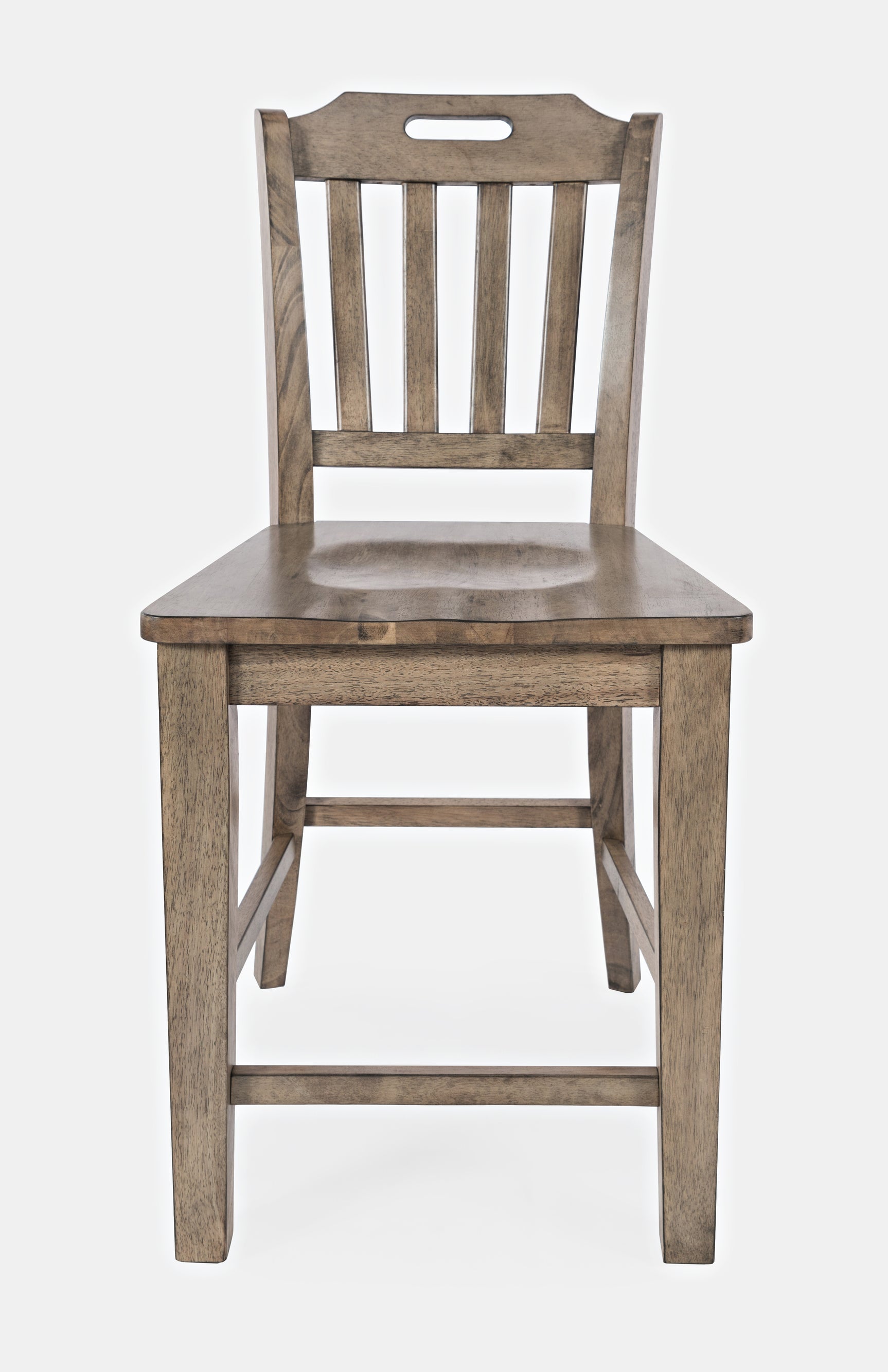 Prescott Park Weathered Oak Handhold Stool (Set of 2) - Ornate Home