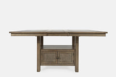 Prescott Park Weathered Oak High/Low Ext Dining Table w/ 6 Stools - Ornate Home
