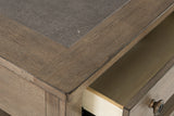 Prescott Park Weathered Oak Server - Ornate Home