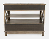Prescott Park Weathered Oak Server - Ornate Home