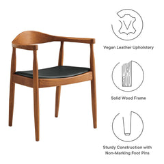 Presidential Black Dining Armchair - Ornate Home