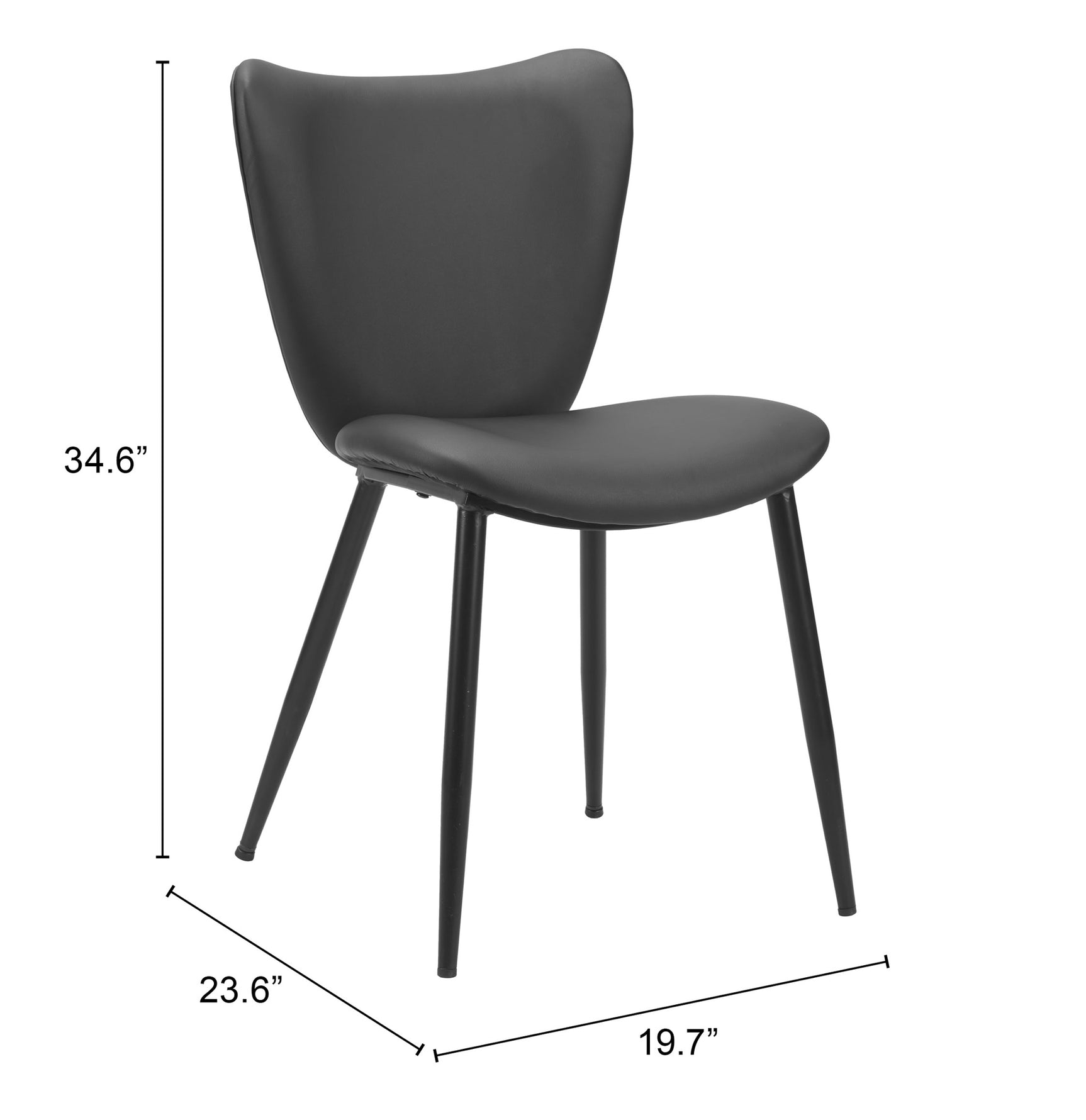 Prestige Black Dining Chair (Set of 2) - Ornate Home