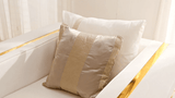 Prestige Living White/Gold Chair / HD-C2131 - Ornate Home