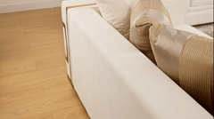 Prestige Living White/Gold Sofa / HD-S2131 - Ornate Home