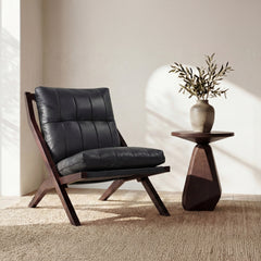 Preston Black Accent Chair - Ornate Home