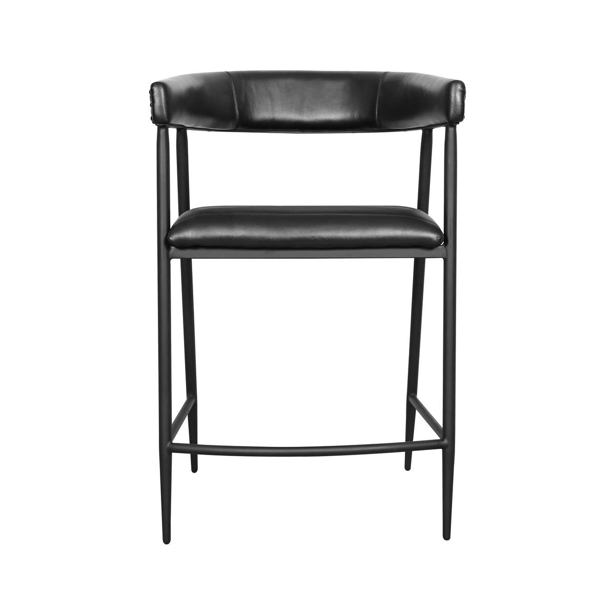 Preston Black Counter Stool - Ornate Home
