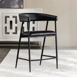 Preston Black Counter Stool - Ornate Home