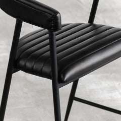 Preston Black Counter Stool - Ornate Home