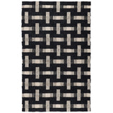 Preston Black/Ivory 2.6'x8' Rug