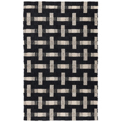 Preston Black/Ivory 2.6'x8' Rug - Ornate Home
