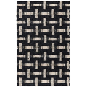 Preston Black/Ivory 2.6'x8' Rug