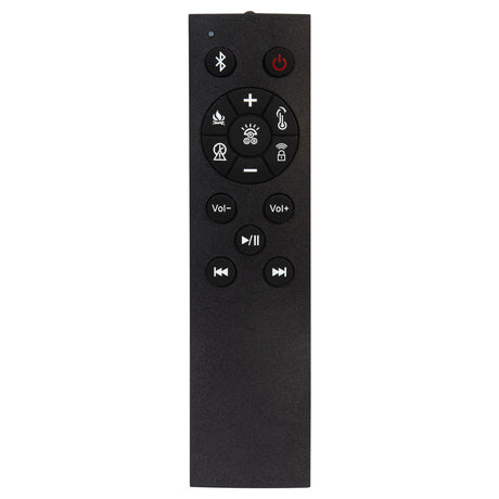 Preston Blue Upholstered California King Audio Flame Visualizer Bed - Ornate Home