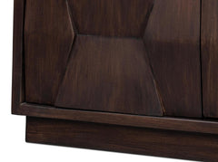 Preston Brown Four Door Sideboard - Ornate Home