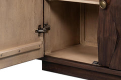 Preston Brown Four Door Sideboard - Ornate Home