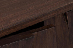 Preston Brown Four Door Sideboard - Ornate Home
