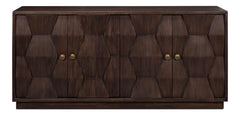 Preston Brown Four Door Sideboard - Ornate Home
