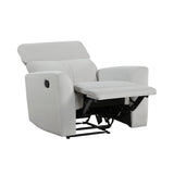 Preston Gray Reclining Chair - Ornate Home