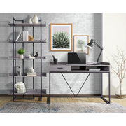 Preston Grey 2-Piece Office Furniture Set - Ornate Home