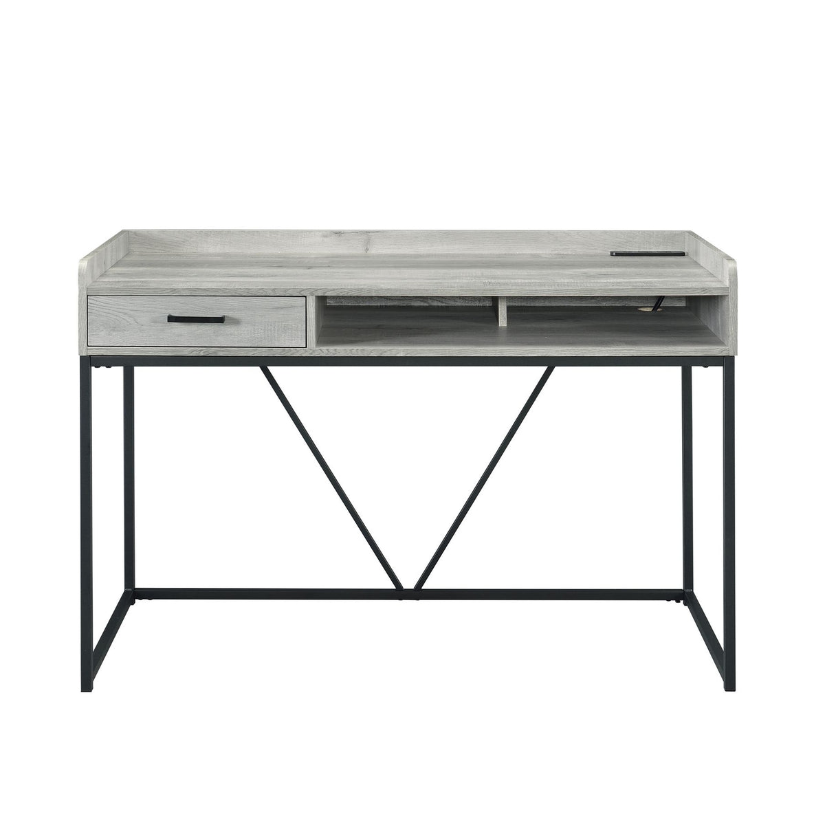 Preston Grey 2-Piece Office Furniture Set - Ornate Home