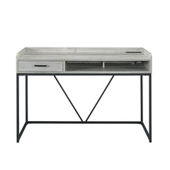 Preston Grey 2-Piece Office Furniture Set - Ornate Home