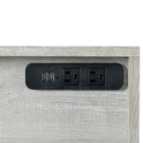 Preston Grey 2-Piece Office Furniture Set - Ornate Home
