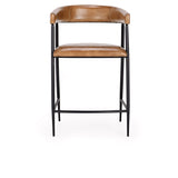 Preston Tudor Brown Counter Stool - Ornate Home