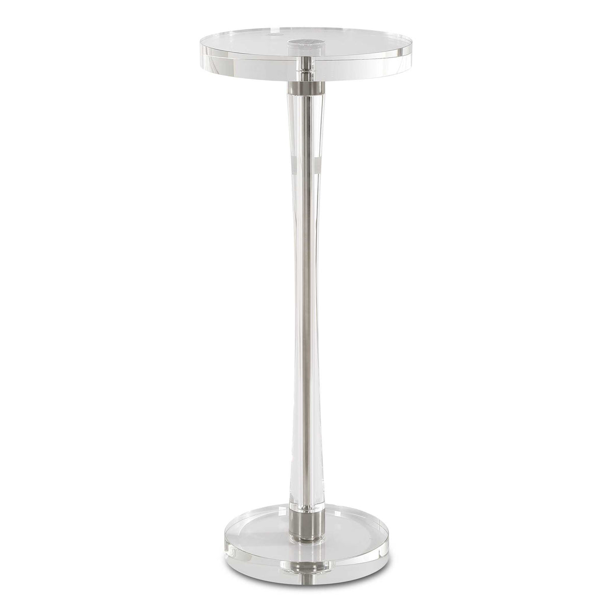 Pria Silver Crystal Drink Table - Ornate Home
