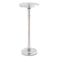 Pria Silver Crystal Drink Table - Ornate Home
