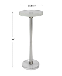 Pria Silver Crystal Drink Table - Ornate Home