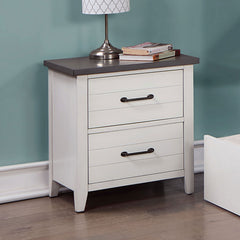 Priam White/Gray 4 Pc. Twin Bedroom Set - Ornate Home