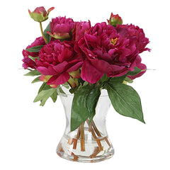 Prima Peony Pink/Purple Bouquet - Ornate Home