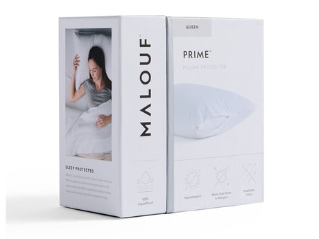 Prime™ White Queen Pillow Protector - Ornate Home