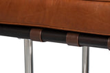 Prince Albert Brown Bench Leather - Ornate Home