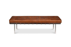 Prince Albert Brown Bench Leather - Ornate Home