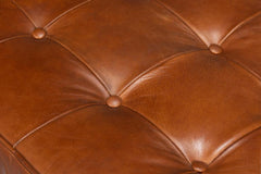 Prince Albert Brown Bench Leather - Ornate Home