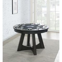 Prince Gray Round Game Table - Ornate Home