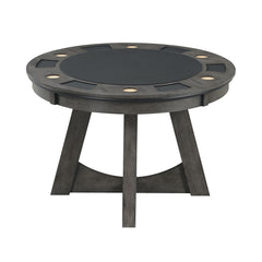 Prince Gray Round Game Table - Ornate Home