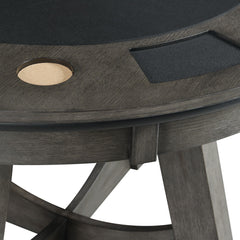 Prince Gray Round Game Table - Ornate Home